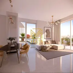 Central City, near to the metro Furnished 2BR Apartment | Azizi Beach Oasis 2 | Pool &amp; Park View