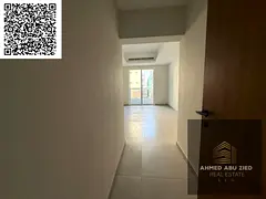 1BR + living room in Al Hamidiya – master, open balcony, built-in closets, 2 baths, equipped kitch