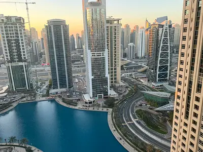 FURNISHED 1BED + STORE JUST 70K IN GCV2 JLT FULL LAKE VIEW