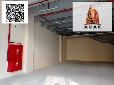 For annual rent: Warehouse in Al Jurf 3 with a total area of 3,050 sq.ft, suitable for all commercial and industrial uses, located in a strategic area