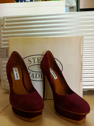Steve Madden Burgundy High Heels Shoes
