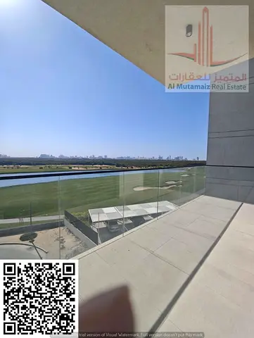 Two-bedroom apartment for rent in Al Zawra area, Ajman, overlooking the golf courses.