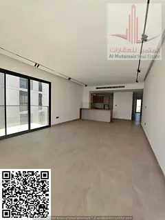 Two-bedroom apartment for rent in Al Zawra area, Ajman, overlooking the golf courses.