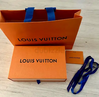Louis Vuitton Box. Paper Bag. Gift Card. Ribbon