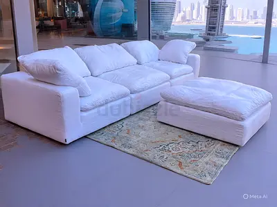 Marian Home feather 🪶 filled sofa with footstool