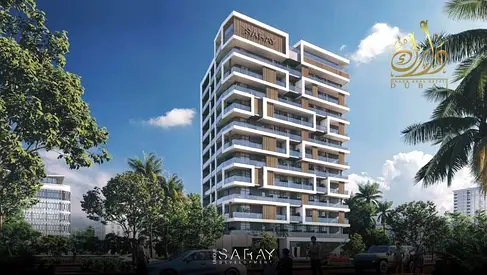 1٪ شهريًا مفروش بالكامل قريب من المترو طابق مرتفع