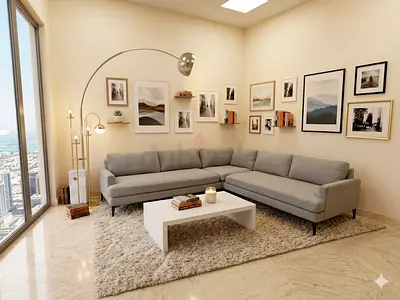 West elm andes dark beige corner sofa