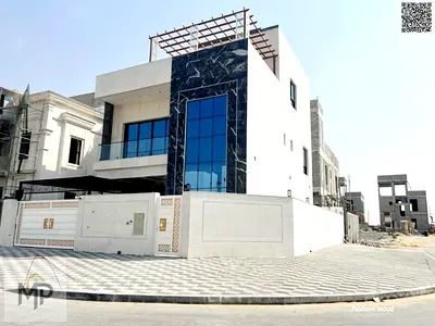 فيلا( زاويه ) للبيع بعجمان| منطقة الحليو2 | 7غرف ومجلس وصاله ورووف |تملك حر | السعر شامل رسوم التسجيل والمكيف المركزى وقابل للتفاوض.