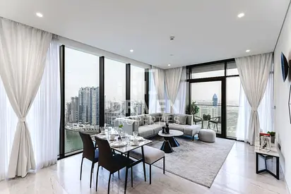High Floor | Canal and Burj View | Furnished