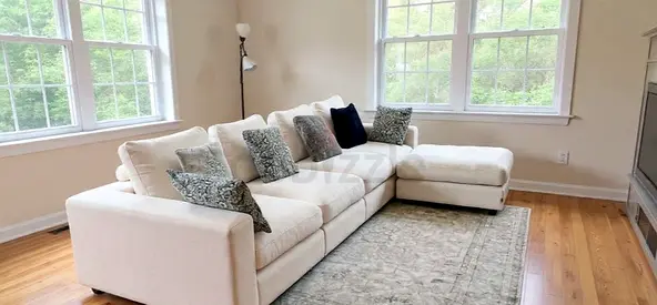 Marina home L Shape Sofa Beige Good Condition