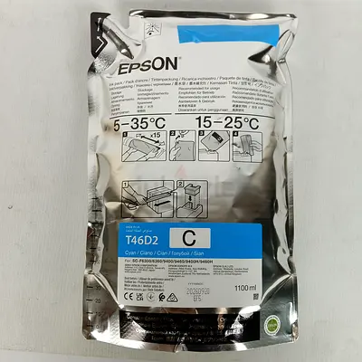 Cyan Original Epson Sublimation Ink (Sealed) - T46D2
