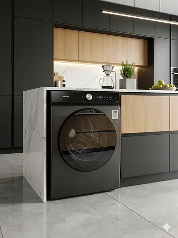 Samsung latest model 11.5 kg washer with AI FUTURE also HOME CONNECT WIFI 1400 RPM SPEED FOR SPIN