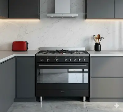 SMEG model  SSA91MAA9  Gas Cooker Electric Oven 5 burner top gass oven electric with dual fan stove