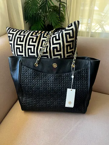 Tory Burch Stylish Black Tote Bag