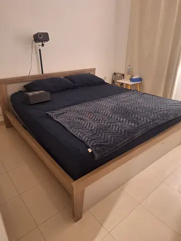Wooden platform bed frame NO mattress