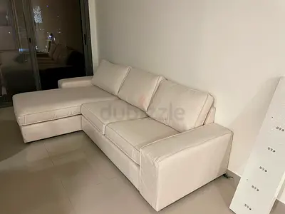 IKEA Kivik L Shape Sofa Beige Excellent Condition