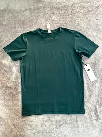 Alo Essential Short Sleeve Street Tee (Green)