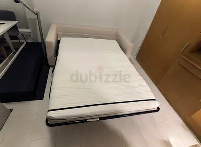 IKEA vimle Two Seater Sofa Bed Beige Excellent Condition