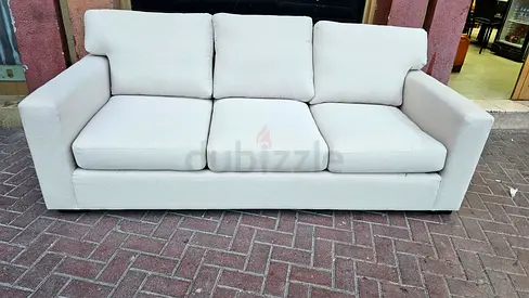 Crate and Barrel three seater sofa bed with mattress
