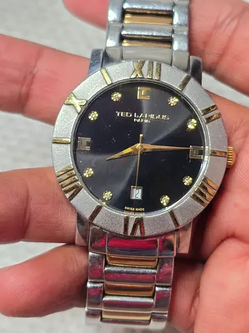 Ted Lapidus Paris Swiss-made two-tone mens watch