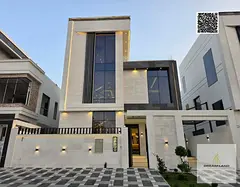 Luxury modern villa in Al Yasmin - two floors and a roof - with central air conditioning and a very