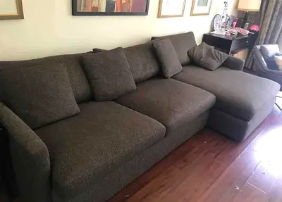 CrateBarrel Lounge Deep feather filled L Shape Sofa
