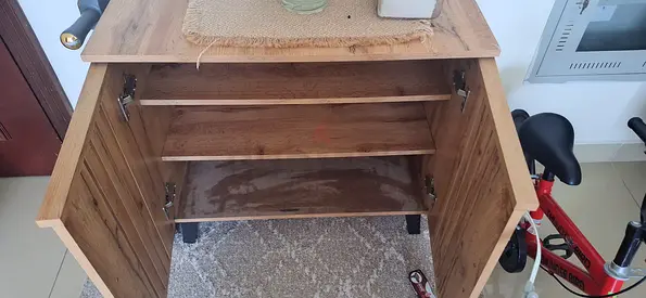 Wooden Storage Cabinet with Shelves