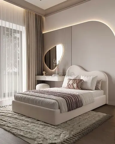 Stylish and Modern Bed with Cozy Bedding