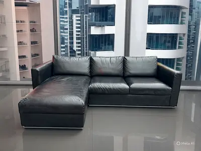 Ikea vimle black 🖤 Leather L shape