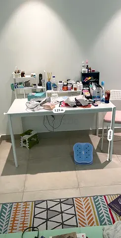 Sturdy White Study Table