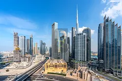 Burj Khalifa View | High Floor | Bright High Floor 2 Bhk + Store | Nr Metro