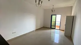 Studio apartment in Al Nuaimiya Towers C with balcony, American kitchen, open view