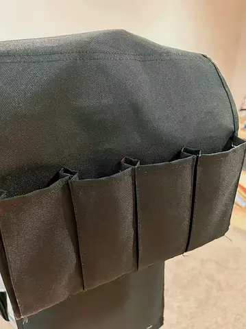 Black remote control Storage Pockets