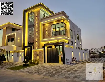 فيلا مودرن فاخرة في الياسمين – طابقين وروف – بتكييف مركزي مساحة بناء كبيرة جدا