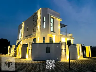 Luxury corner villa for sale in Al Helio 2, Ajman. Registration fees included in the price.