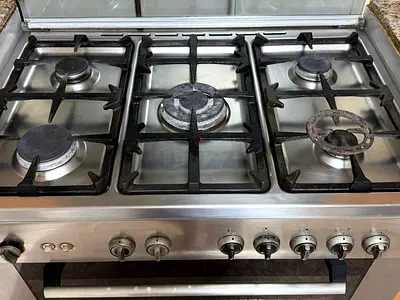 Stainless Steel Gas Range with 5 Burners