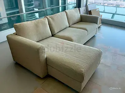 Ikea vimle L shape sofa bed with mattress