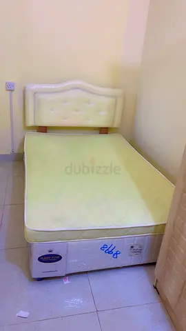 Comfortable Bed Frame with Mattress