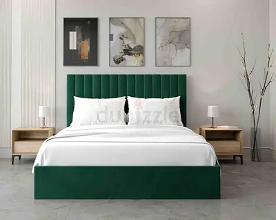 Elegant Green Brand new Queen size bed storage bed family bed double bed Queen bed for sale