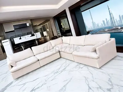 Comfortable feather filled modular sofa home centre
