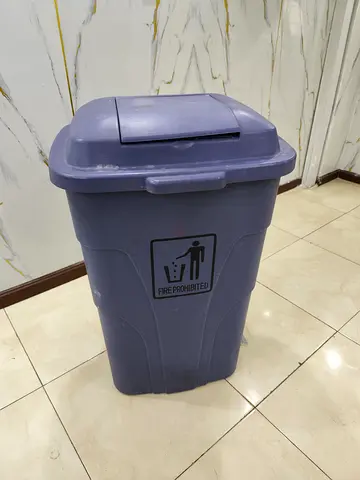 Waste Bin with Lid - Purple