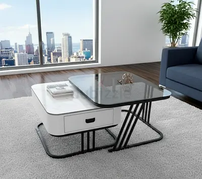 Stylish Modern Coffee Table with Drawer-3971