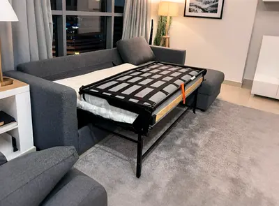 IKEA vimle L Shape Sofa Bed Dark Gray Good Condition