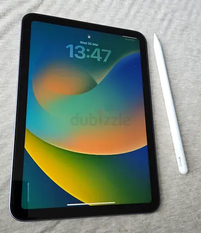 iPad mini 6th gen, wifi (no cellular, gps), 64 GB + apple pencil 2nd gen