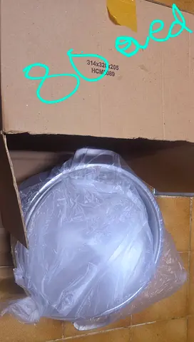 Prestige huge Stainless steel cooking biryani pot with lid - unused, still in box