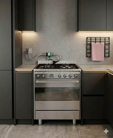 Smeg 4 Burner Gas Electric Oven fan Cooker Stove 60х60сm cooking range