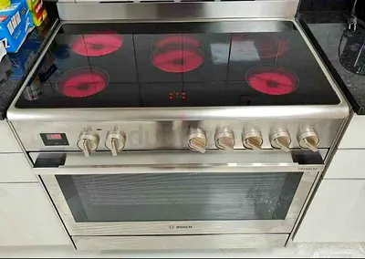 Bosch brand series 8 electric ceramic cooker 90x60 cm stanles steel latest model perfect
