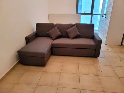 Brand new Comfortable Brown L shape Sofa with Storage good Quality