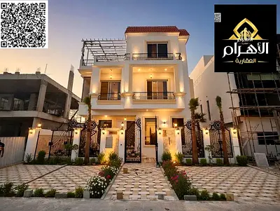 Own the most luxurious villas in Ajman, two floors and a roof with a swimming pool, at a price that includes electricity, water and air conditioning.