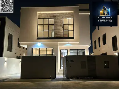 Modern villa with custom finishes for sale in Ajman. Freehold ownership available to all nationalities. Price includes registration and ownership fees